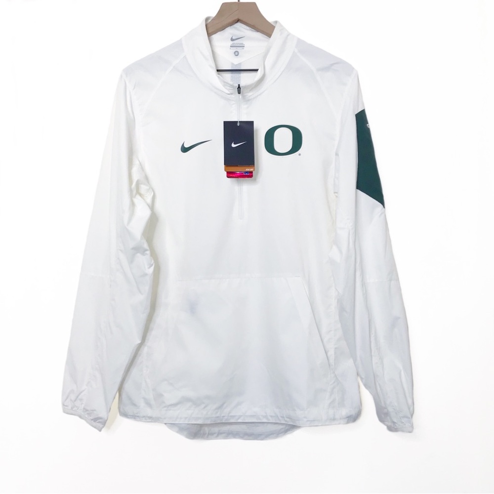 NIKE U of O Storm-Fit Track and Field Quarter Zip Windbreaker Jacket NWT S